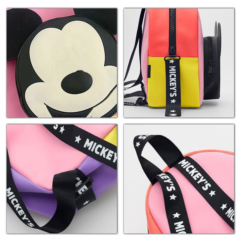 OLANG Children's Bag Cute Disney Mickey Mouse Decorated Mini Backpack