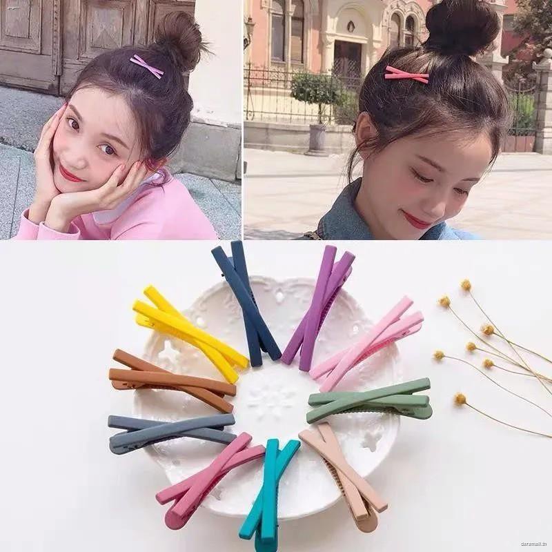 Kẹp Tóc Màu Kẹo Dễ Thương Phong Cách Hàn Quốc