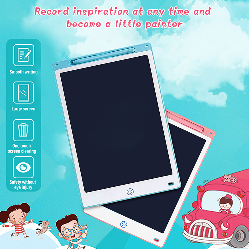 KIPRUN Máy Tính Bảng Viết LCD 8.5/12 ''Máy Tính Bảng Vẽ Kỹ Thuật Số Dụng Cụ Vẽ Bảng Viết Tay Bảng Điện Tử Cầm Tay Bảng Siêu Mỏng Kèm Bút