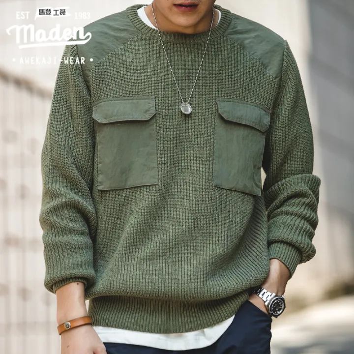 green knitwear