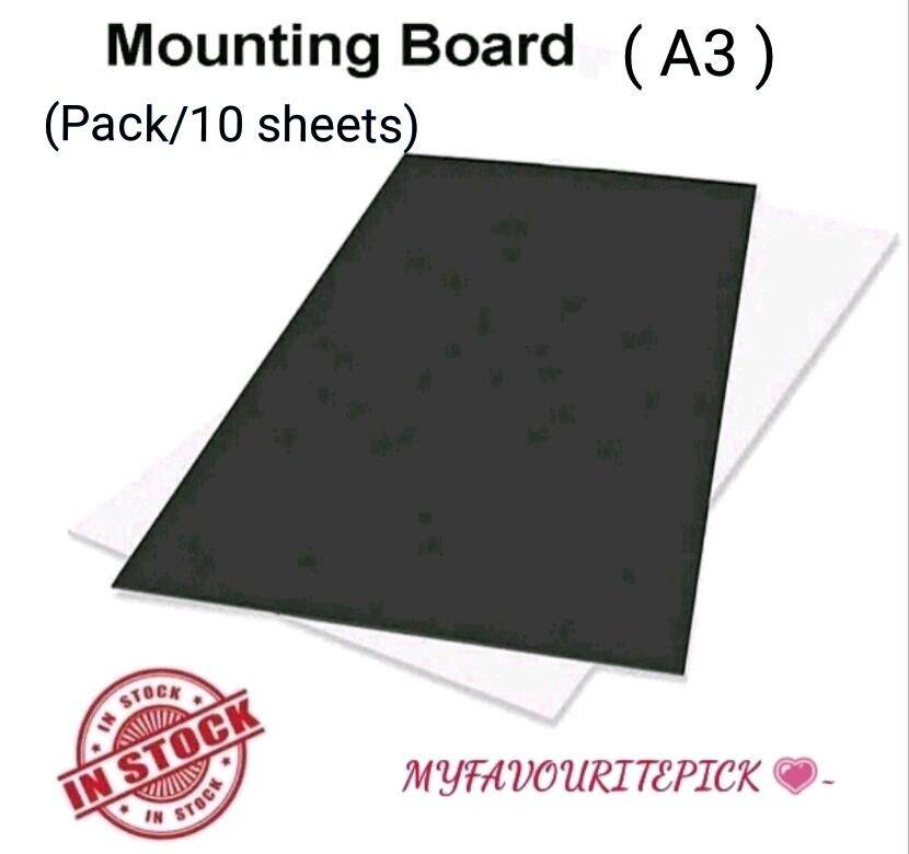 Mounting Board A3 Pack 10 Sheets Lazada