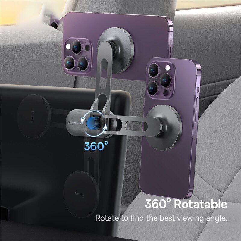 ：》“：=- Baseus Magnetic Car Phone Holder For Tesla Display Screen Rotateble Foldable Car Mount For Pro Max