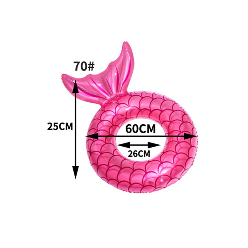 Practical Thickened Backrest Inflatable Swimming Ring for Adult Floating Swimming Circle
