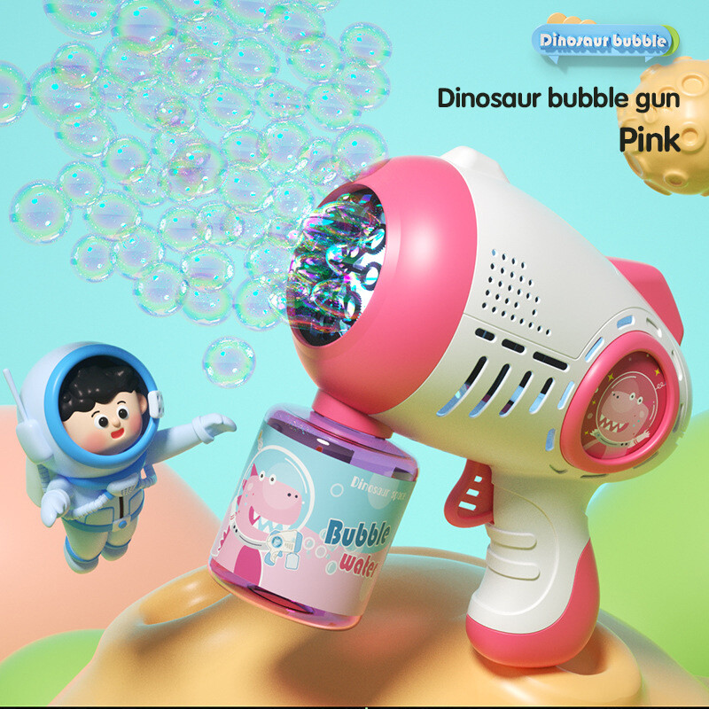 CONUSEA Children's dinosaur backpack bubble machine fully automatic handheld space bubble machine