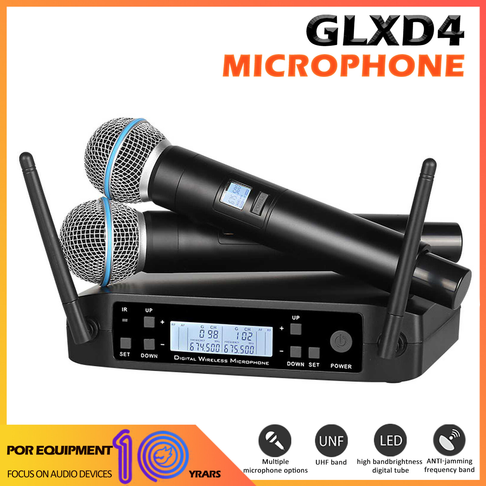 Glxd4 Wireless Microphone Stage FM Professional Performance