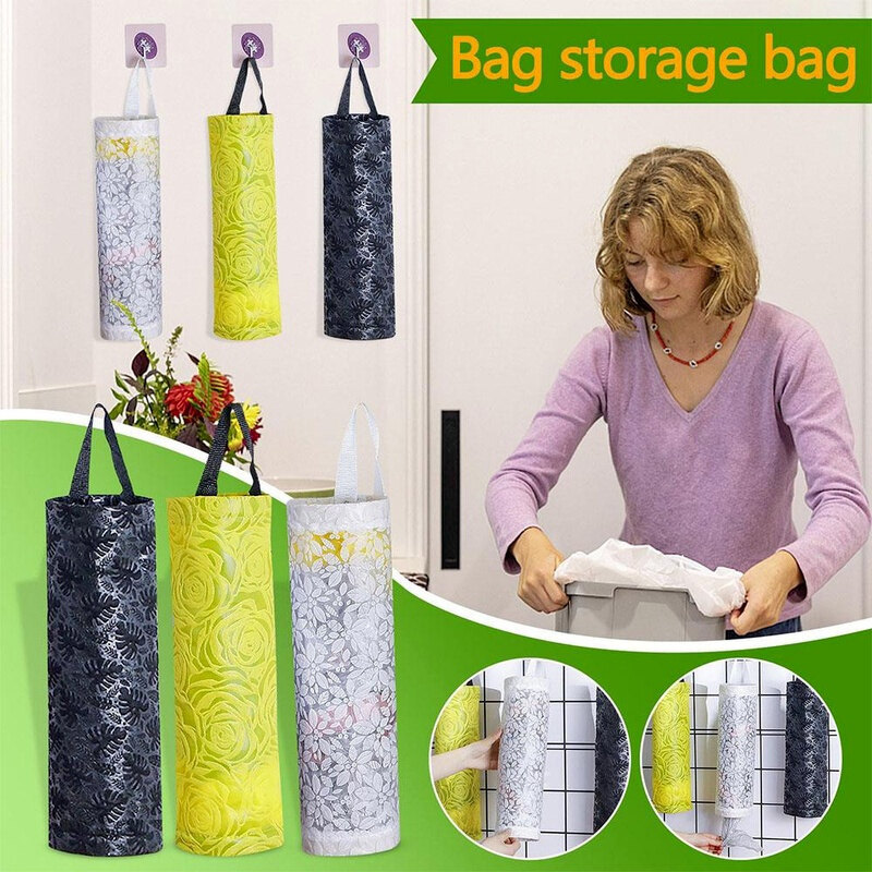 Túi đựng rác tiện lợi lưu trữ túi treo nhà bếp đẹp và bền treo tường túi đựng rác tiện lợi Dispenser Túi đựng tạp phẩm