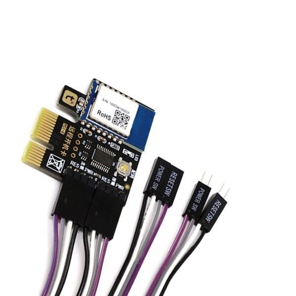 [Hot A] Tuya Wifi Computer Power Reset Switch PCIe Card for PC Destop Computer,APP Remote Control,Support Google Home,MINI Card
