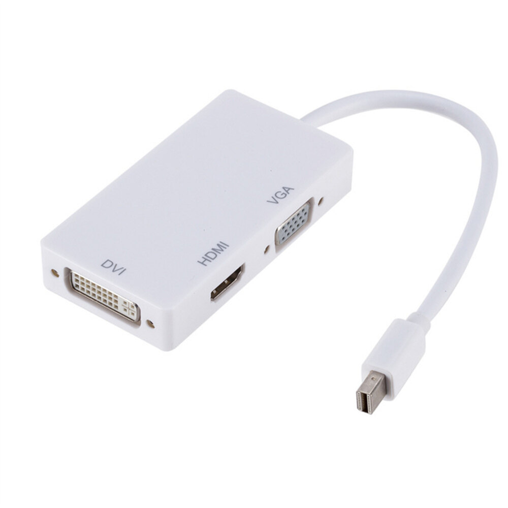 Cáp Chuyển Đổi Cổng Hiển Thị Mini 3 Trong 1 DP Thunderbolt Sang DVI VGA HDMI Cho MacBook