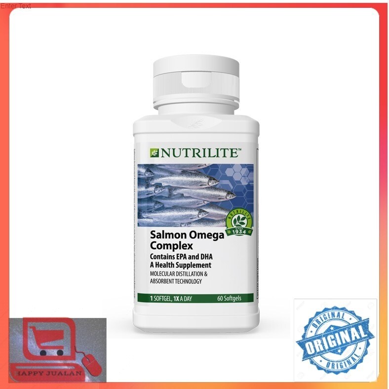 Promo AMWAY Salmon Omega Complex EPA DHA Omega 3 Fish oil lemak ikan