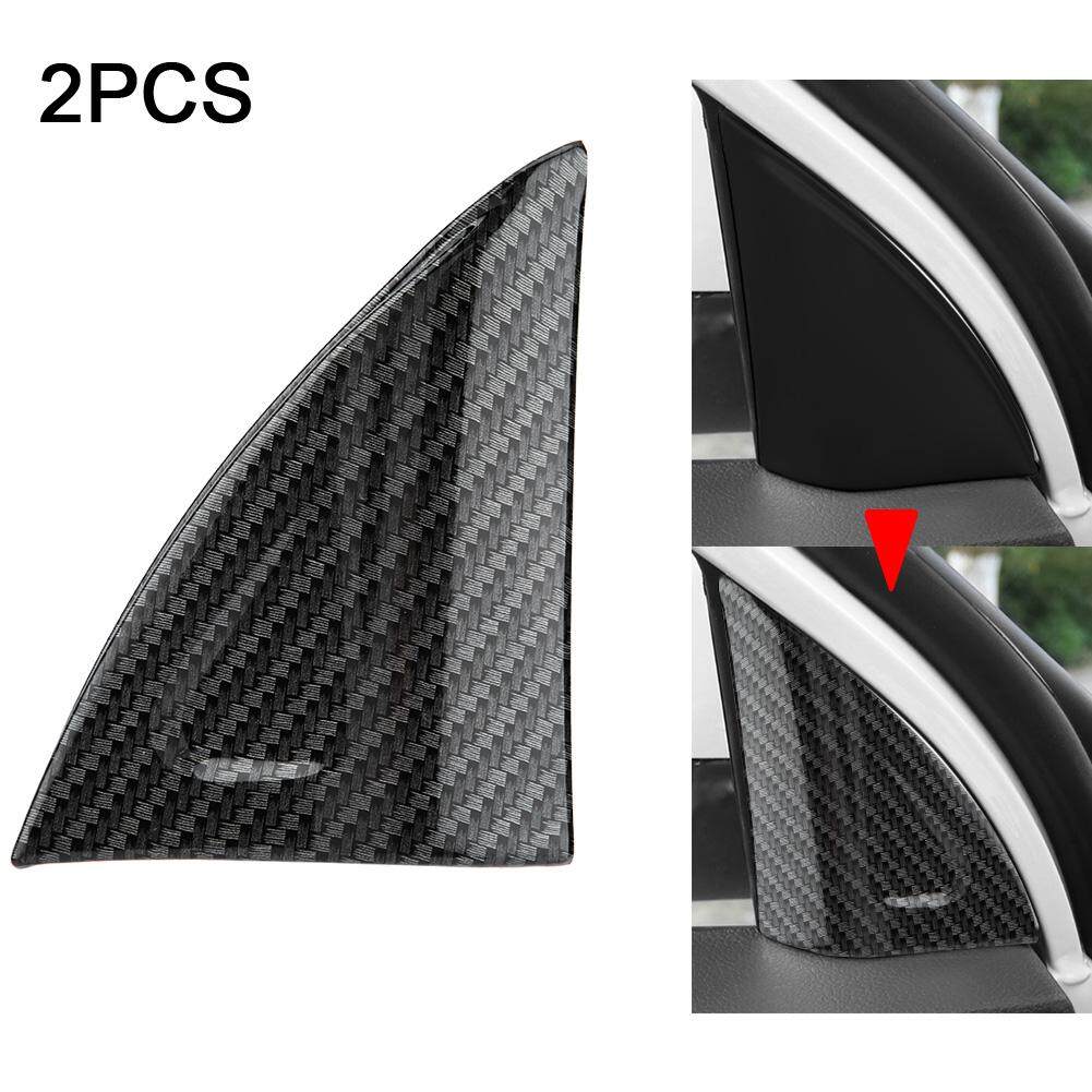 2pcs Rear Door Window Triangular Decorator Trim Cover For Honda Civic 2016-2017