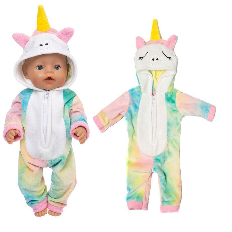 2020 lovely Bunny suit  Fit For 43cm Baby Doll 17inch Born Doll Clothes 