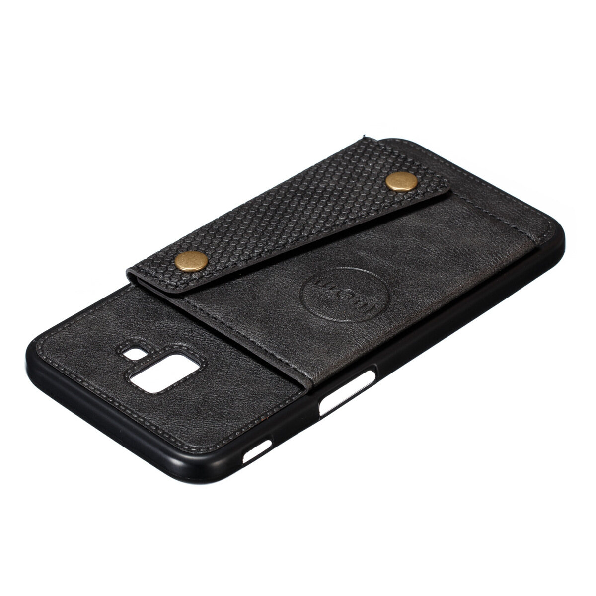 Cho Samsung J6 + & j6plus da trường hợp nhiều Folio lật Bìa Wallet trở lại trường hợp vỏ, có thể làm việc với gắn trên xe hơi, ẩn thẻ tín dụng ID khe giữ, retro nút kim loại clasp, đứng hỗ trợ