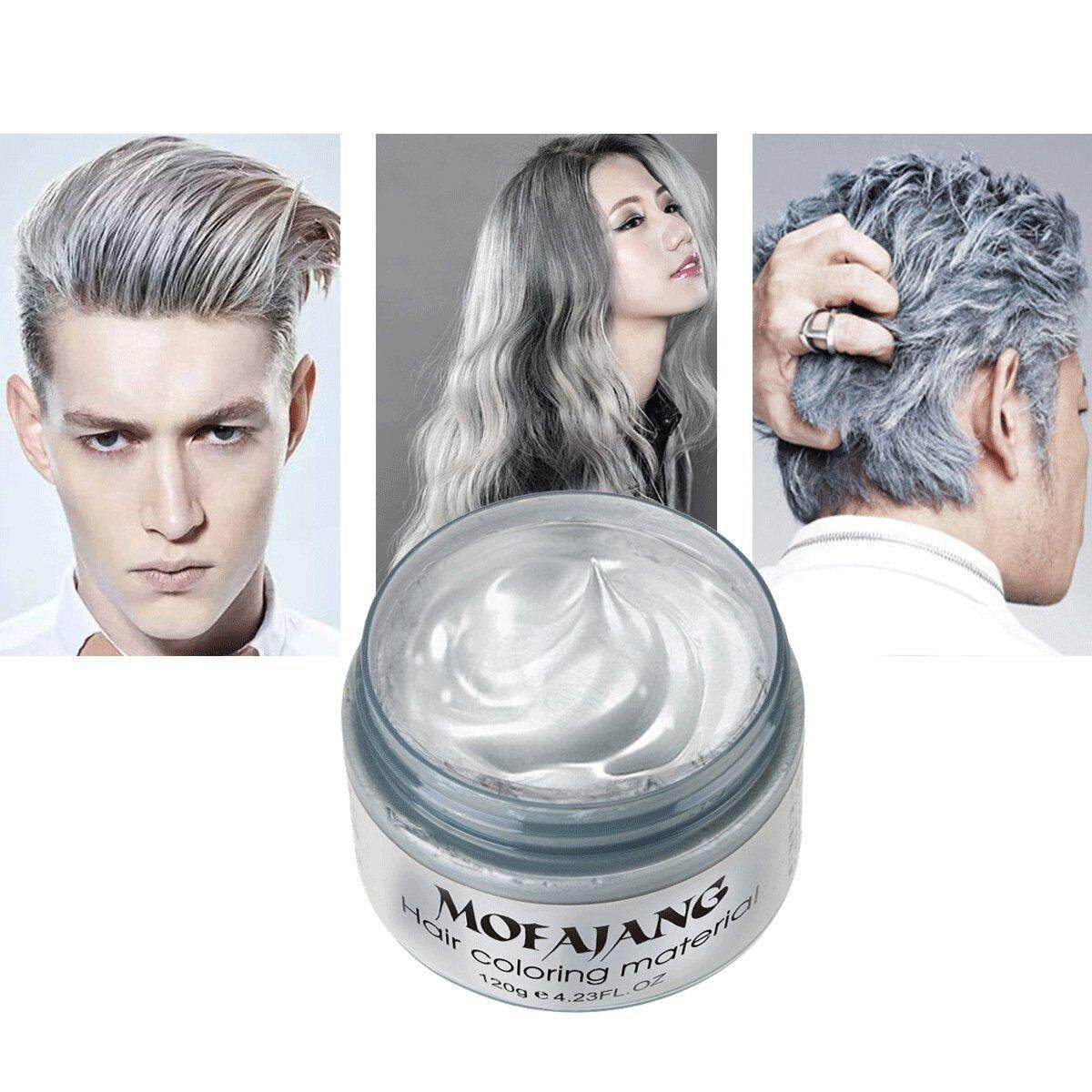Mofajang Temporary Colour Hair Wax Japan (Grey Color) | Lazada