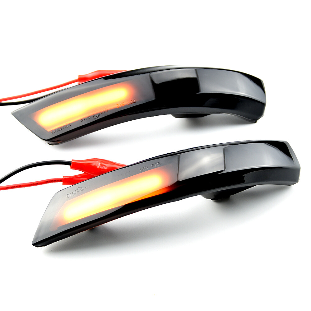 Black Dynamic Turn Signal Light LED Side Rearview Mirror Sequential Indicator Blinker Lamp For Ford Focus 2 3 Mk2 Mk3 Mondeo Mk4