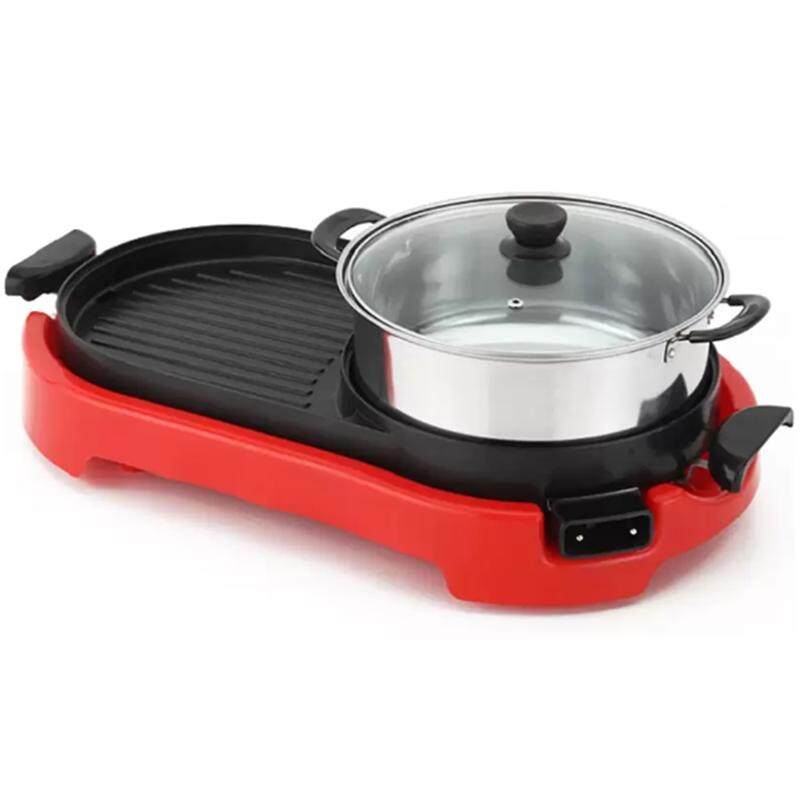 Electric Contact Grills At Best Price Korean Electric Bbq And Steamboat Combination 2 In 1