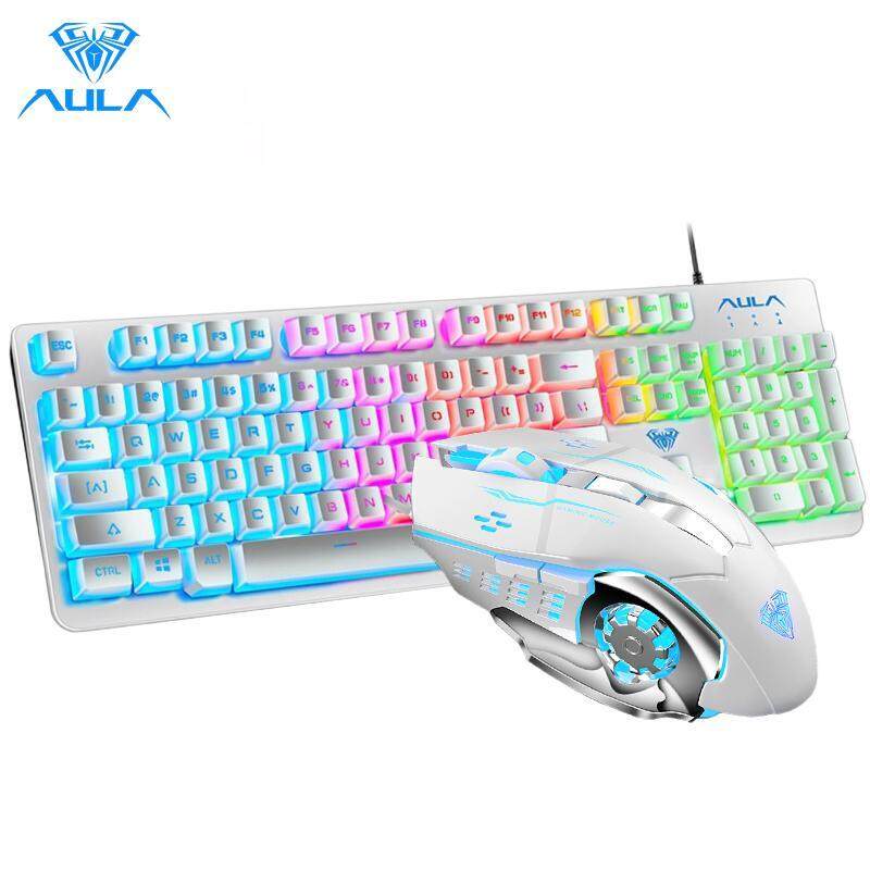 AULA F2212 Gaming keyboard and S20 Gaming mouse combo Colorful Backlit Singapore