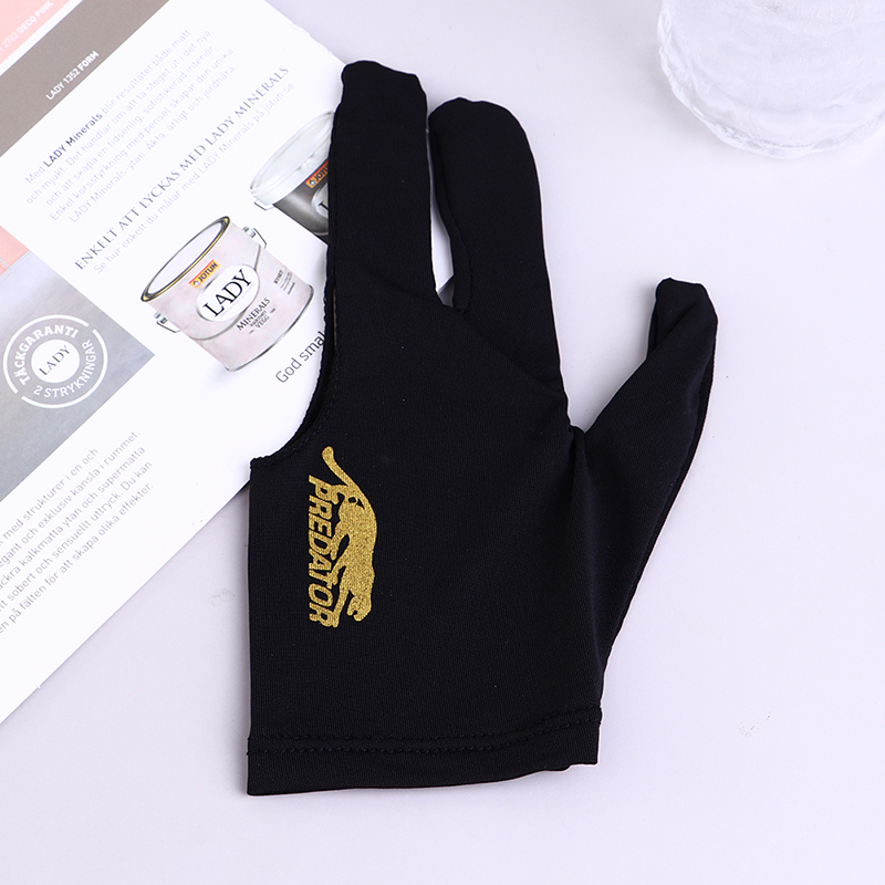 Runtian Three Fingers Full-Finger Snooker Pool Cue Billiard Glove for Left Hand Lycra
