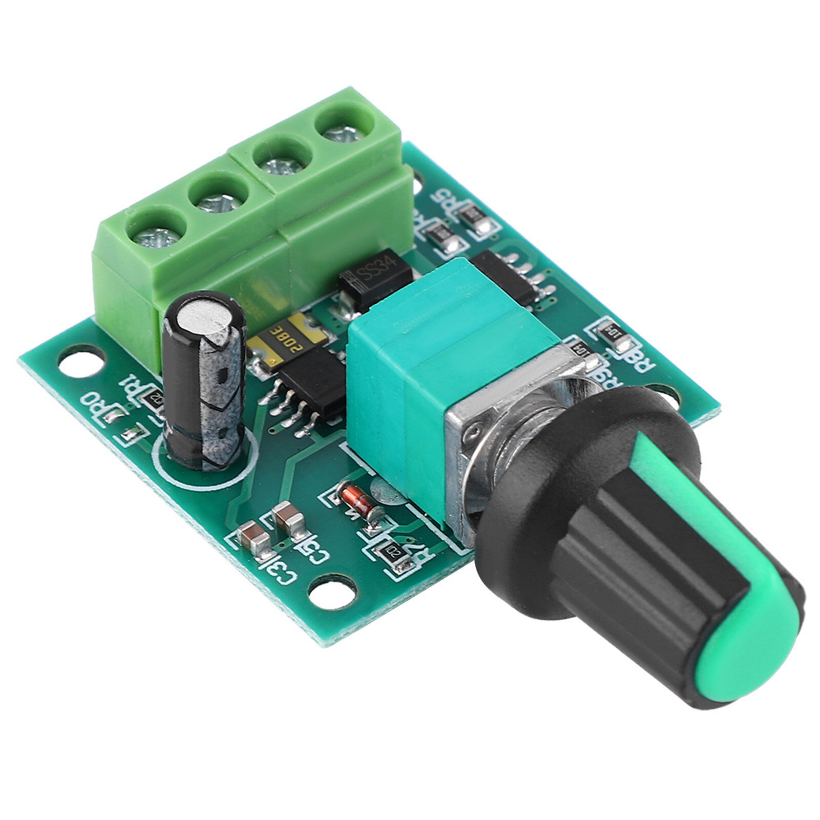 DC 1.8-12V 2A Low Voltage Electric Motor Speed Controller PWM Motor Speed Regulator Tool Equipm Low Voltage DC 2A PWM Motor Speed Governor Speed Switch