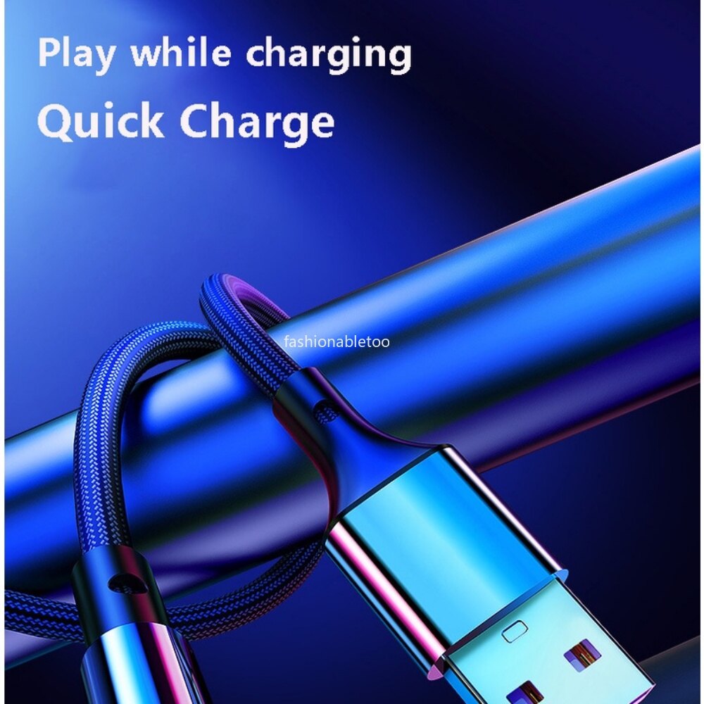 5A Elbow Fast Charger Data Cable Micro USB Type-C Charging Cables For iPhone Huwei OPPO Vivo Xiaomi Type C Android Quick Charge Data Line
