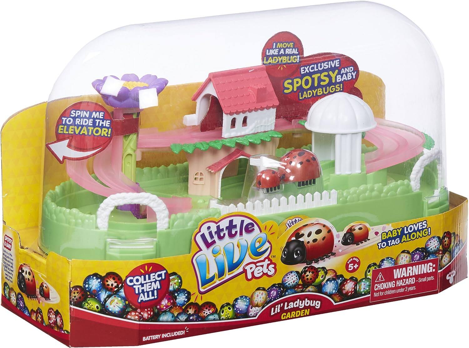 Little Live Pets Lil' Ladybug Garden Spotsy Baby Playset