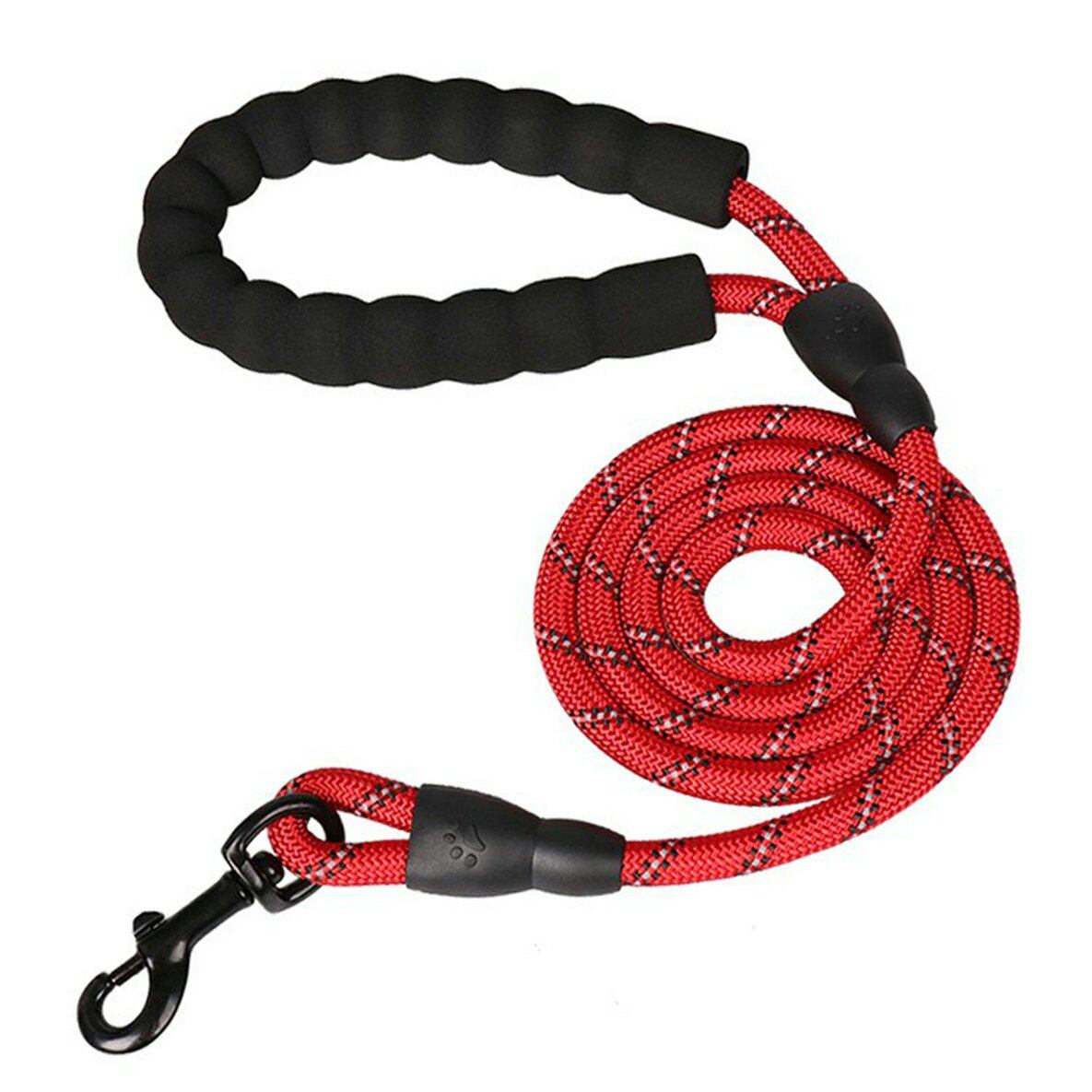 Heavy Duty Dog Leash Rope Comfortable Padded Handle Reflective Pet Leashes For Medium Large Dogs