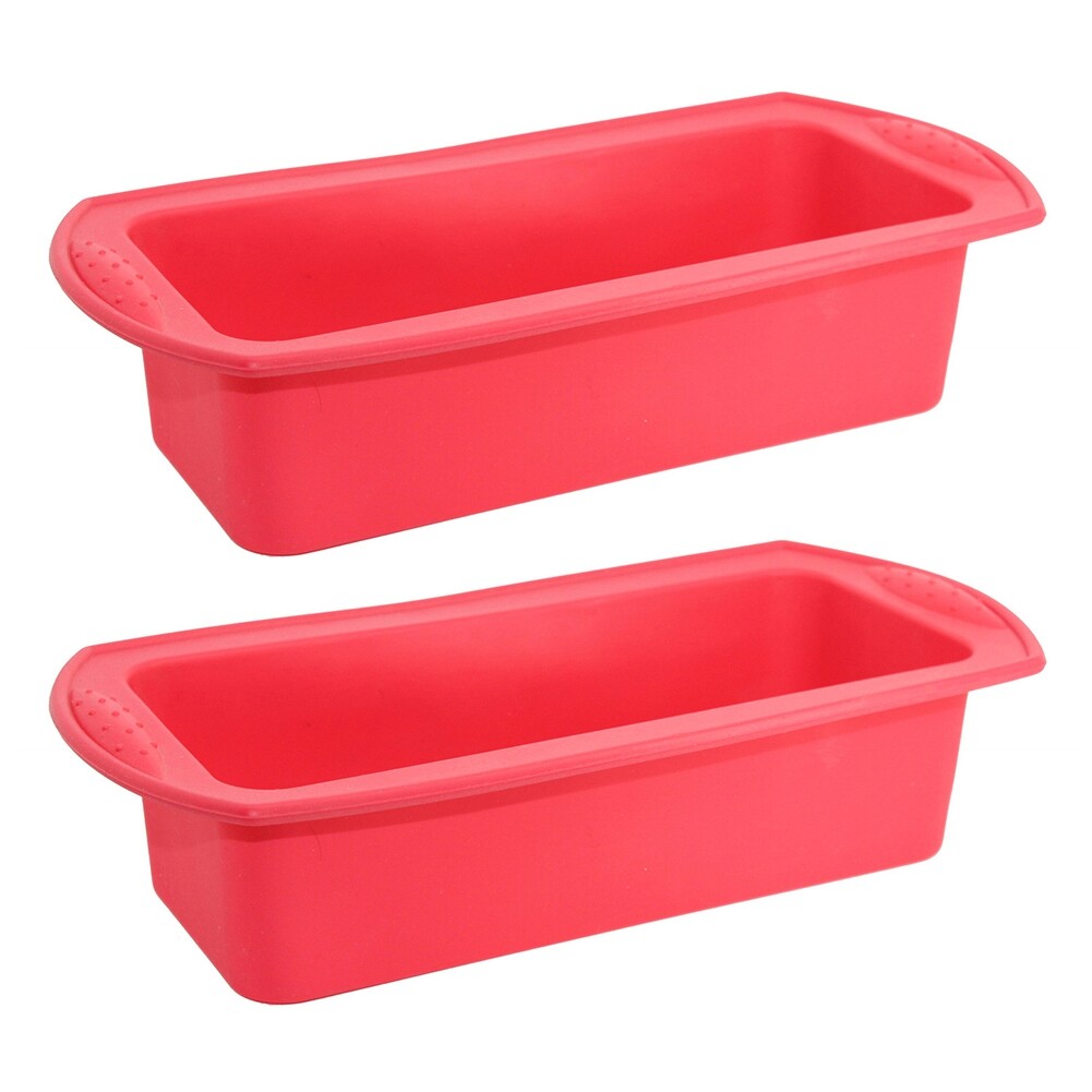 Terylin 2Pcs Silicone Non-stick Cake Bread Loaf Pan DIY Making Mold Kitchen Baking Tool