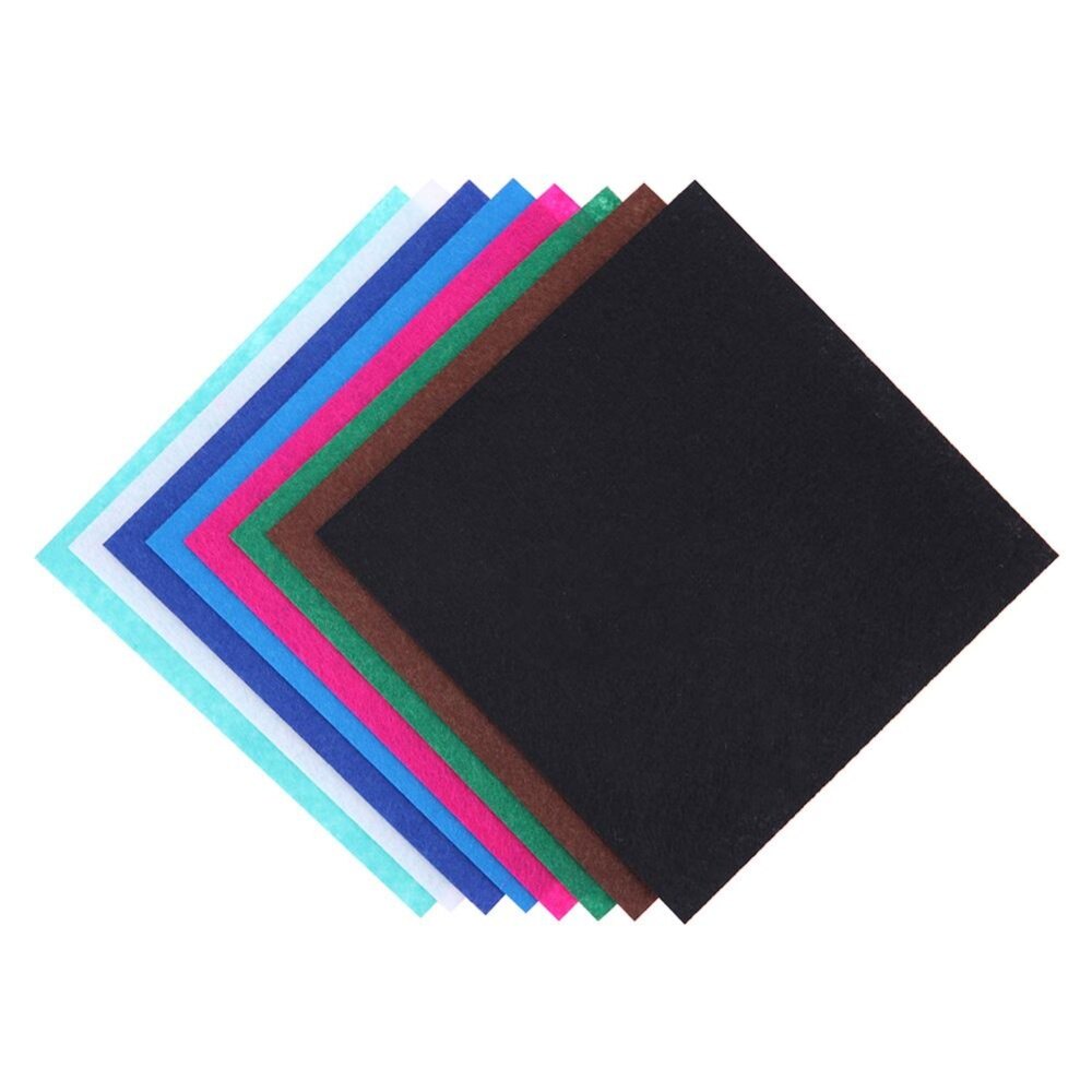 【Winnereco】40 Chiếc Vải Polyester 10X10Cm Vải Nỉ Thủ Công Tự Làm May Phụ Kiện