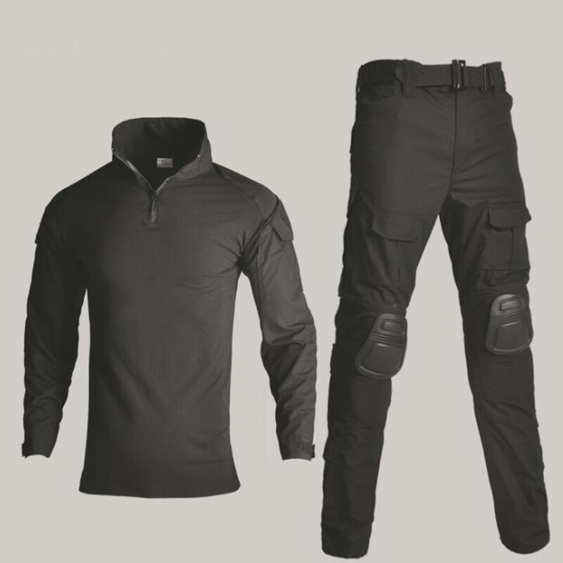 New Military Uniform Shirt + Pants With Knee Elbow Pads Outdoor Tactical Ghillie Suit Camouflage Clothes