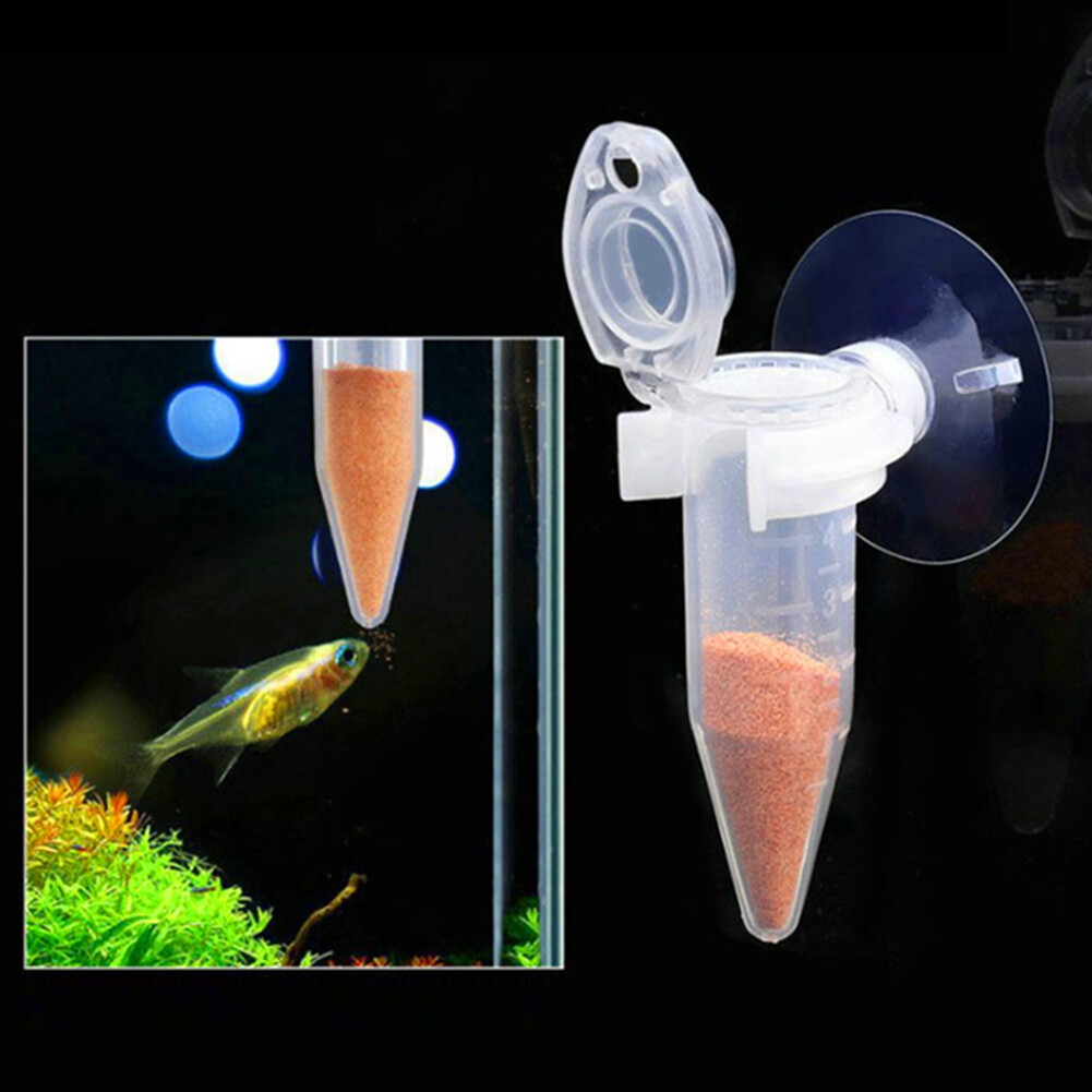 Aquarium Feeding Tube 6 cm/ 2.36 Inch Fish Feeding Tube Plastic Freshwater Saltwater aquarium fish tank for fish for small tropical fish