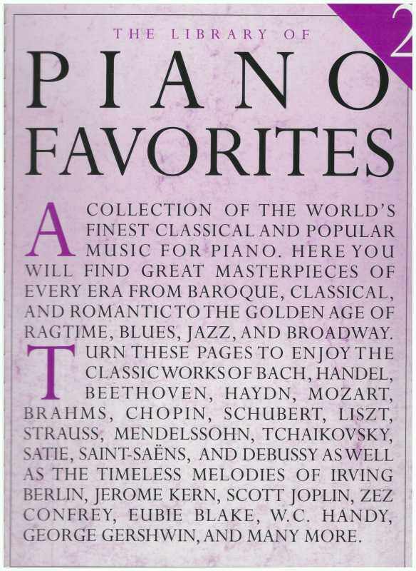 The Library Of Piano Favorites 2 / Piano Book / Music Book / Classical Piano Book Malaysia