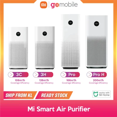 [Ready Stock] Xiaomi Mi Smart Air Purifier 3C/ 3H/ PRO/ PRO H - Mi Smart Control With Alexa Google Assistant with Voice Control True HEPA Filter- 1 Year Warranty [SHIP FROM KL]