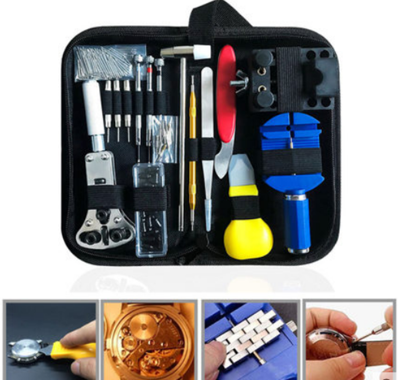 147 Chiếc Đồng Hồ Bộ Công Cụ Sửa Chữa Đồng Hồ Ốp Lưng Tăng Cường Cho Dụng Cụ Mở Tẩy Mùa Xuân Pin Bộ Tua Vít Hoặc 360 Chiếc Đồng Hồ lò Xo Thép Không Gỉ Sửa Chữa Đồng Hồ Phụ Kiện
