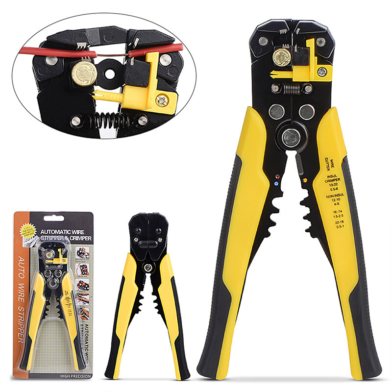 [Ready stock] KIPRUN Crimper Cable Cutter Automatic Wire Stripper Multifunctional Stripping Tools Crimping Pliers Terminal 0.2-6.0mm2 tool
