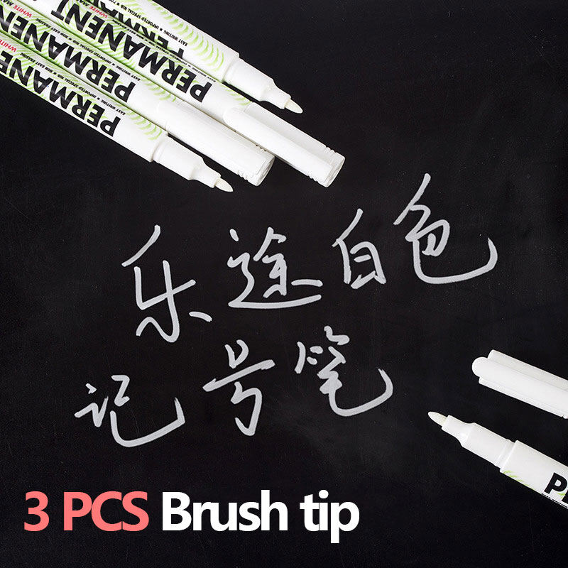 3 PCS White Drawing Highlight Pen 0.8 mm Journaling marker