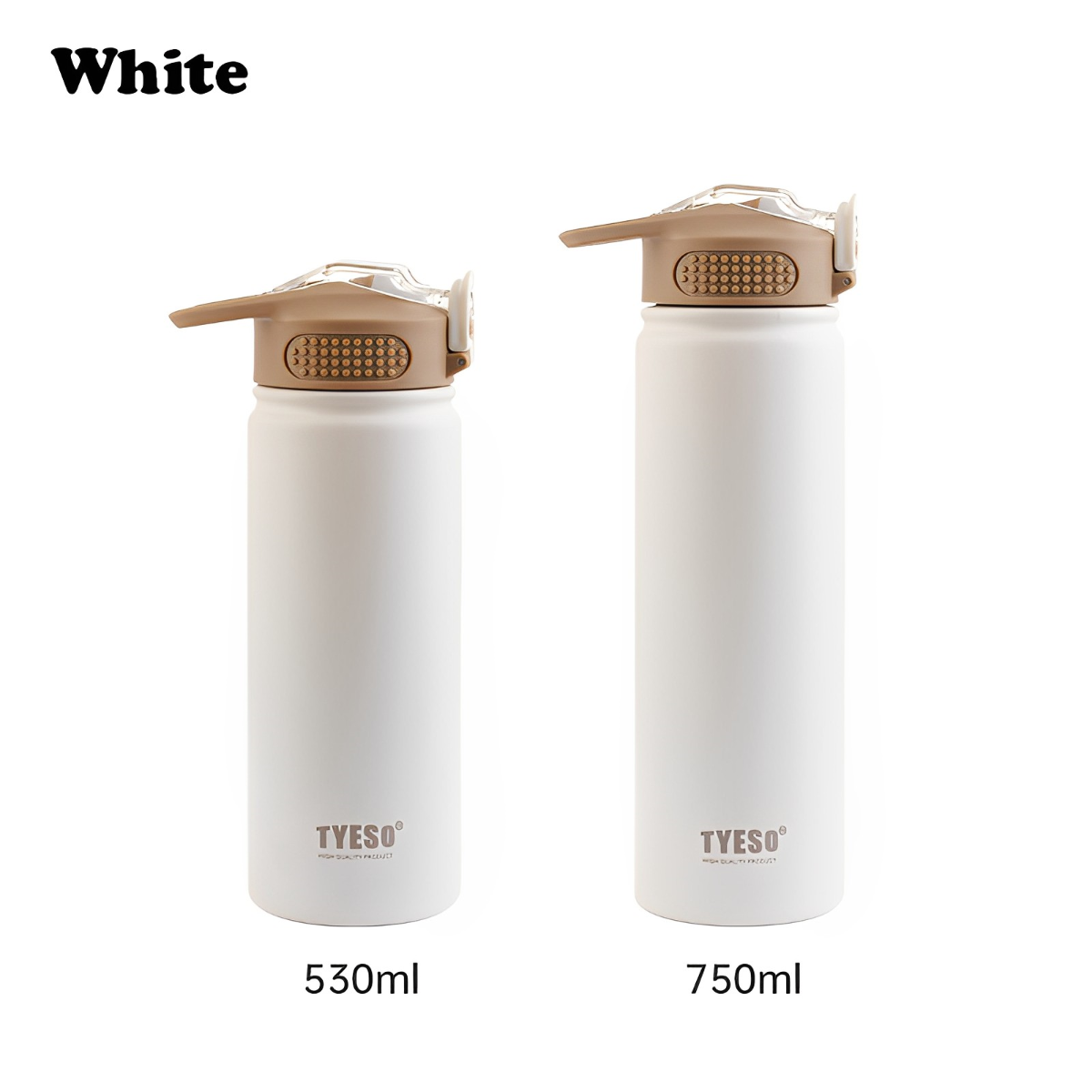 Free Pouch Bag Tyeso Slim Thermos Tumbler 530ml/750ml With Handle
