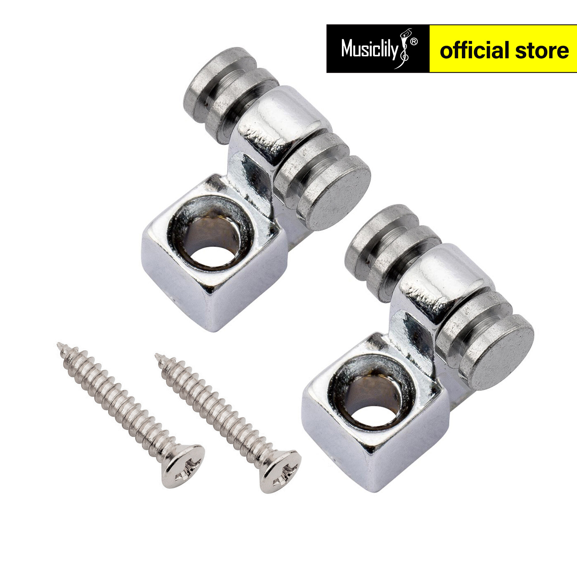 Musiclily Pro Steel Roller String Trees String Guides String Retainers for Strat/Tele Style Electric Guitar