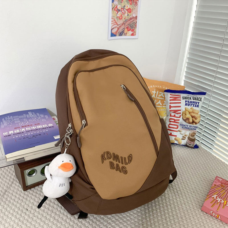 HOBIBEAR student bag Large capacity waterproof backpack for college and high school students Korean style street fashion middle school student backpack