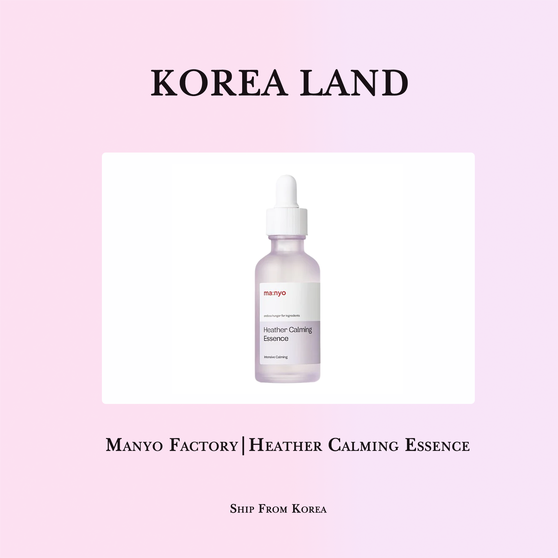 Manyo Factory | Heather Calming Essence