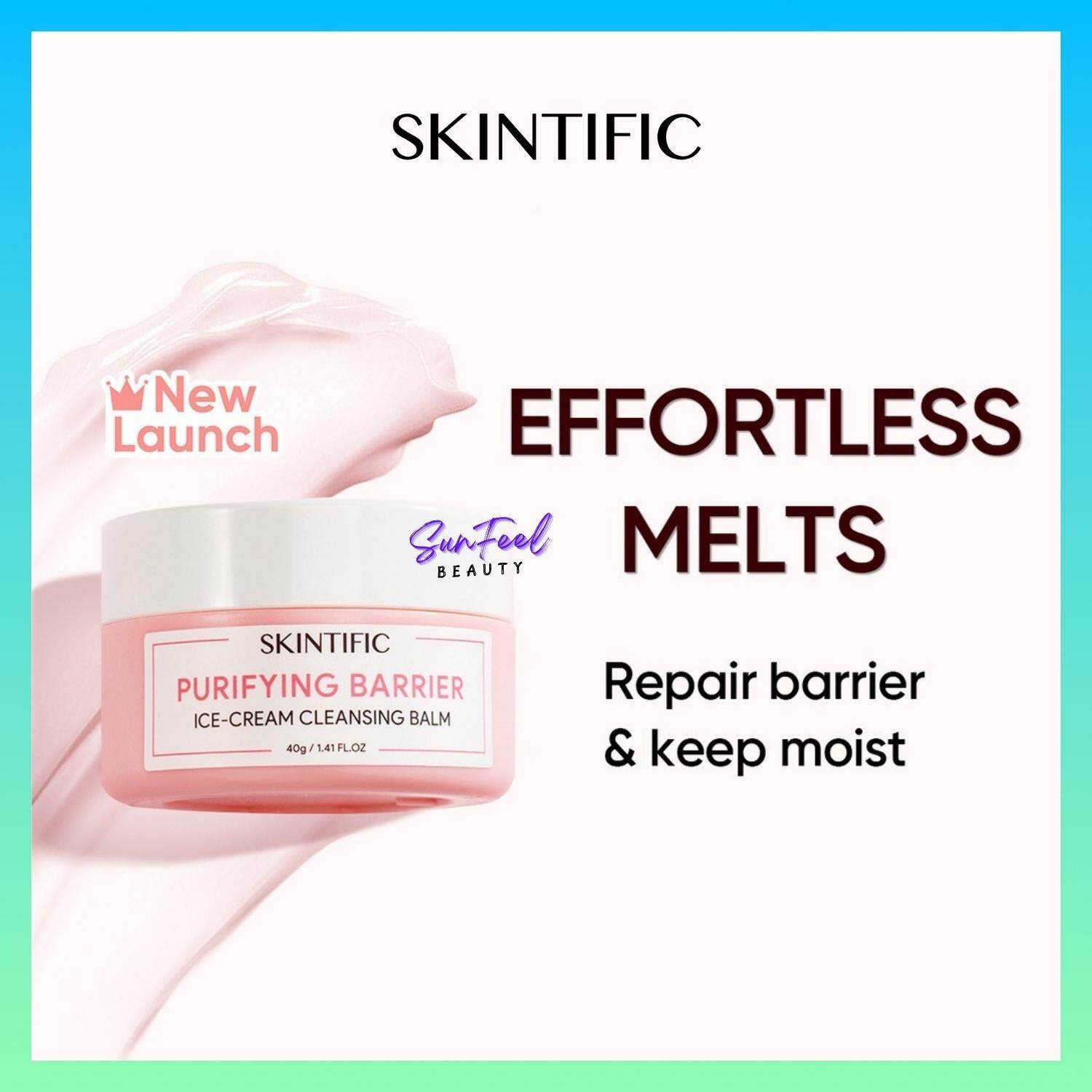SKINTIFIC Purifying Barrier Ice Cream Cleansing Balm 40g Lazada