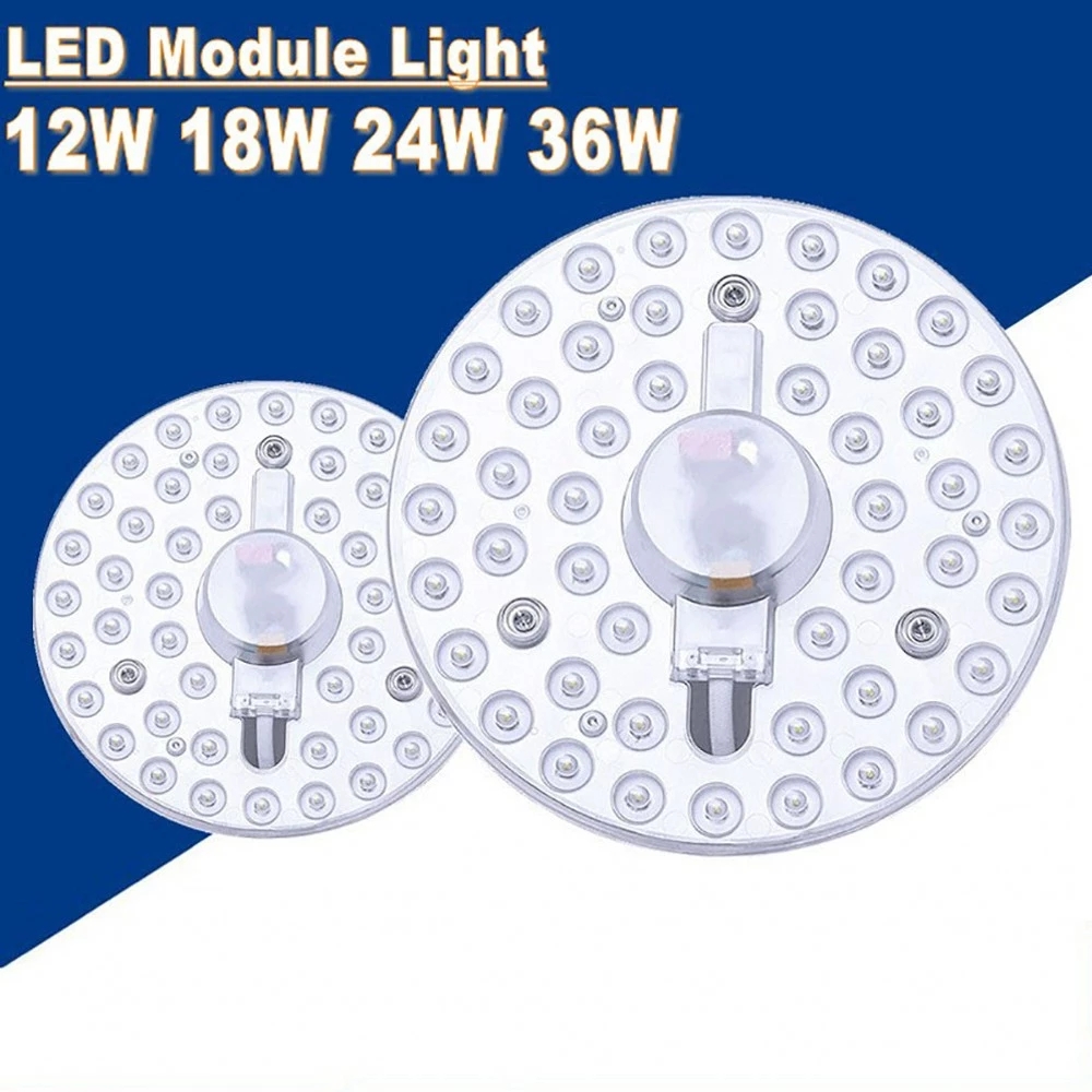 Đèn LED Dạng Bảng 12W 18W 24W 36W Đèn Mô-đun SMD 2835 Đèn Trần LED Tròn 220V Tiết Kiệm Năng Lượng Đèn Dạng Bảng Đèn Tường Trong Nhà Đèn Chiếu Sáng