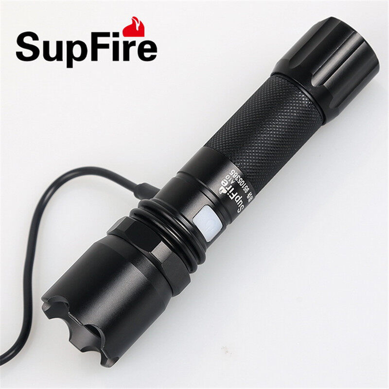 SUPERFIRE Flashlight A10 LED Flashlight Waterproof Portable Torchlight Rechargeable Super Bright Searchlight Outdoor