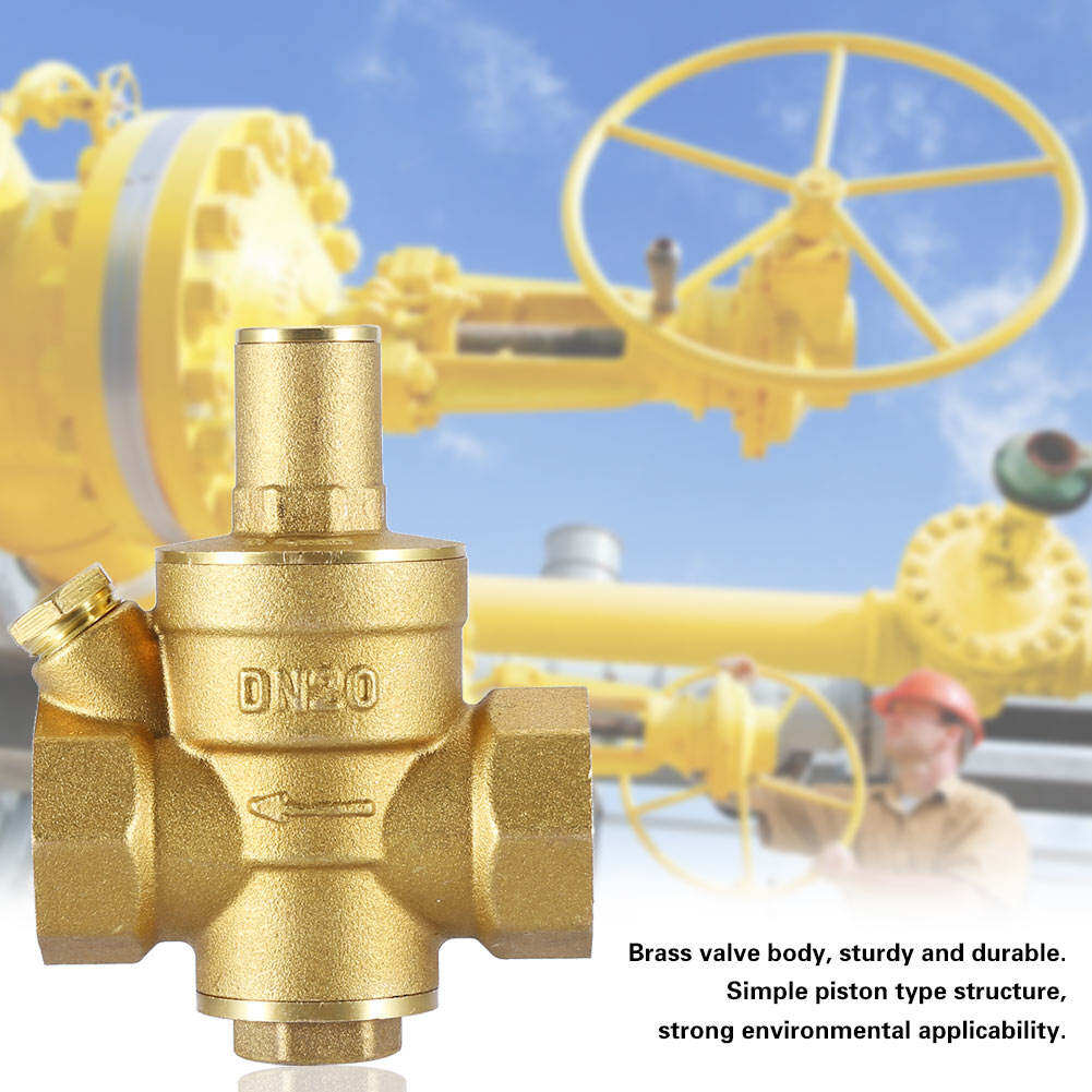 Zonejoy Giảm Áp Van Chasoee DN20 3/4 Có Thể Điều Chỉnh Nước Giảm Áp Van Bộ Điều Chỉnh 1.6MPa