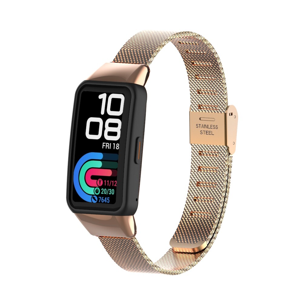 [Ready Stock] Metal Buckle Strap For Huawei Band 6 Honor Band 6 Fashion Metal Buckle Strap Stainless Steel Mesh Strap Bracelet Replacement Wristband  Huawei Band6 Accessories