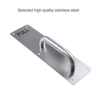Stainess Steel Door Handle Pull Push Plate Commercial Door Handle