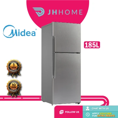 Midea 185L 2 Door Refrigerator MD-222V / MD-223VG Fridge | Peti Sejuk