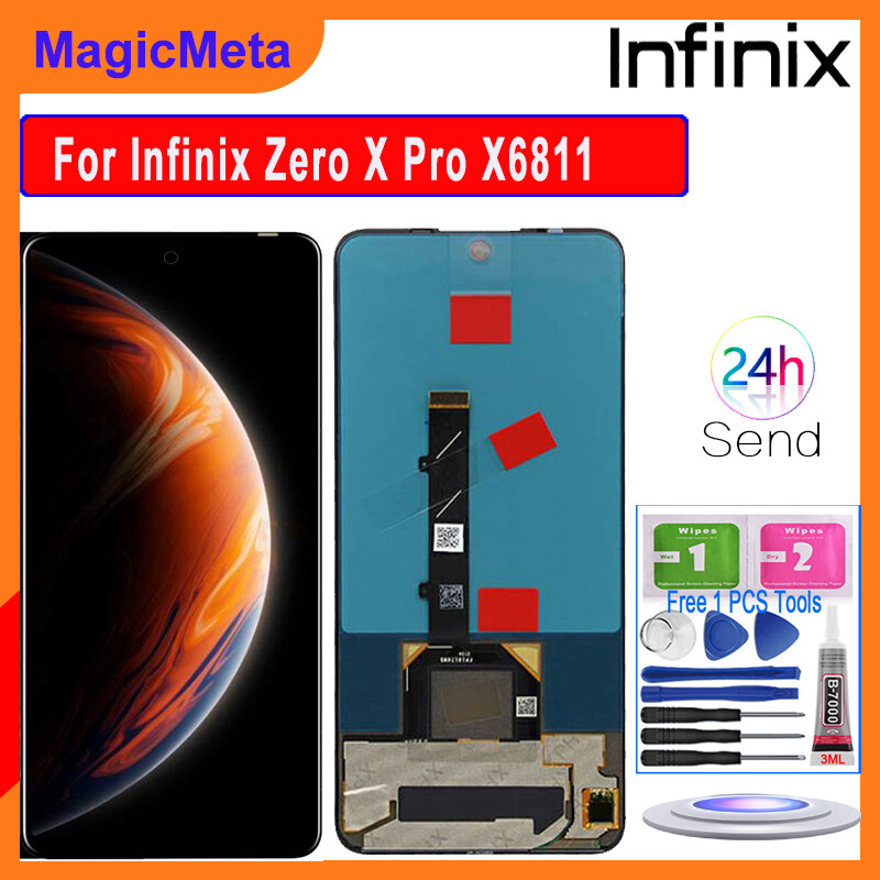 MagicMeta LCD จอ TFT สำหรบ Infinix Zero X Pro X6811จอแสดงผล LCD แบบ