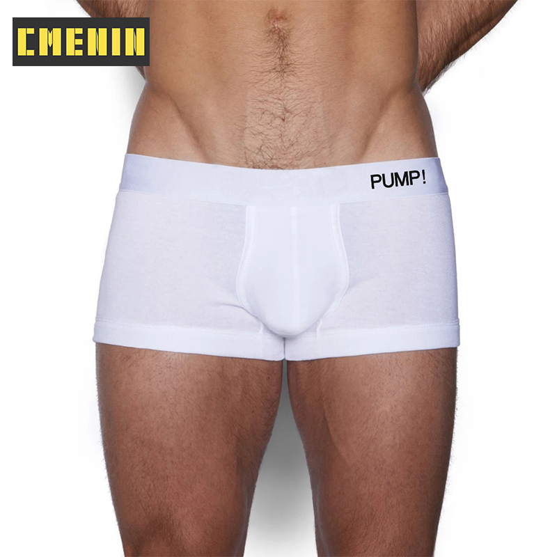 Cmenin pump lưới thoải mái boxer nam quần lót quần lót sọc sexy nam quần lót boxer quần đùi mới pu003