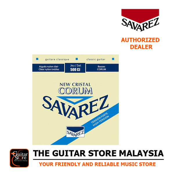 Savarez New Cristal Corum 500 CJ High Tension Classical Guitar Strings (Made In France) Malaysia