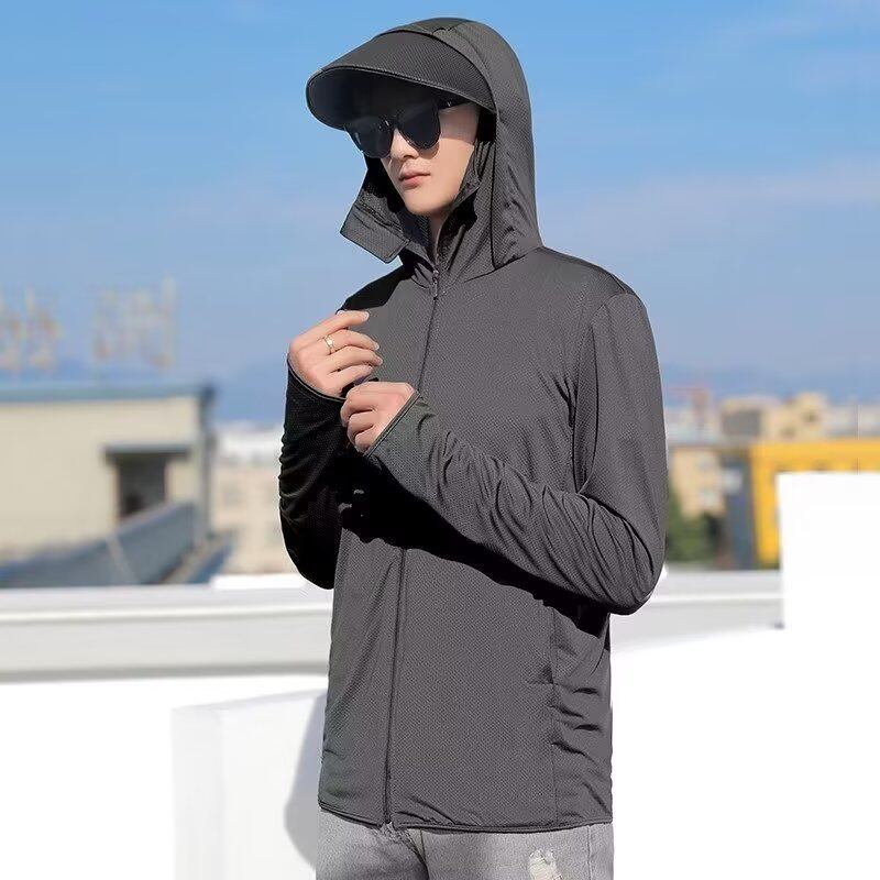 Hanlu Sunscreen clothing men's UV protection thin breathable sunscreen clothing jacket