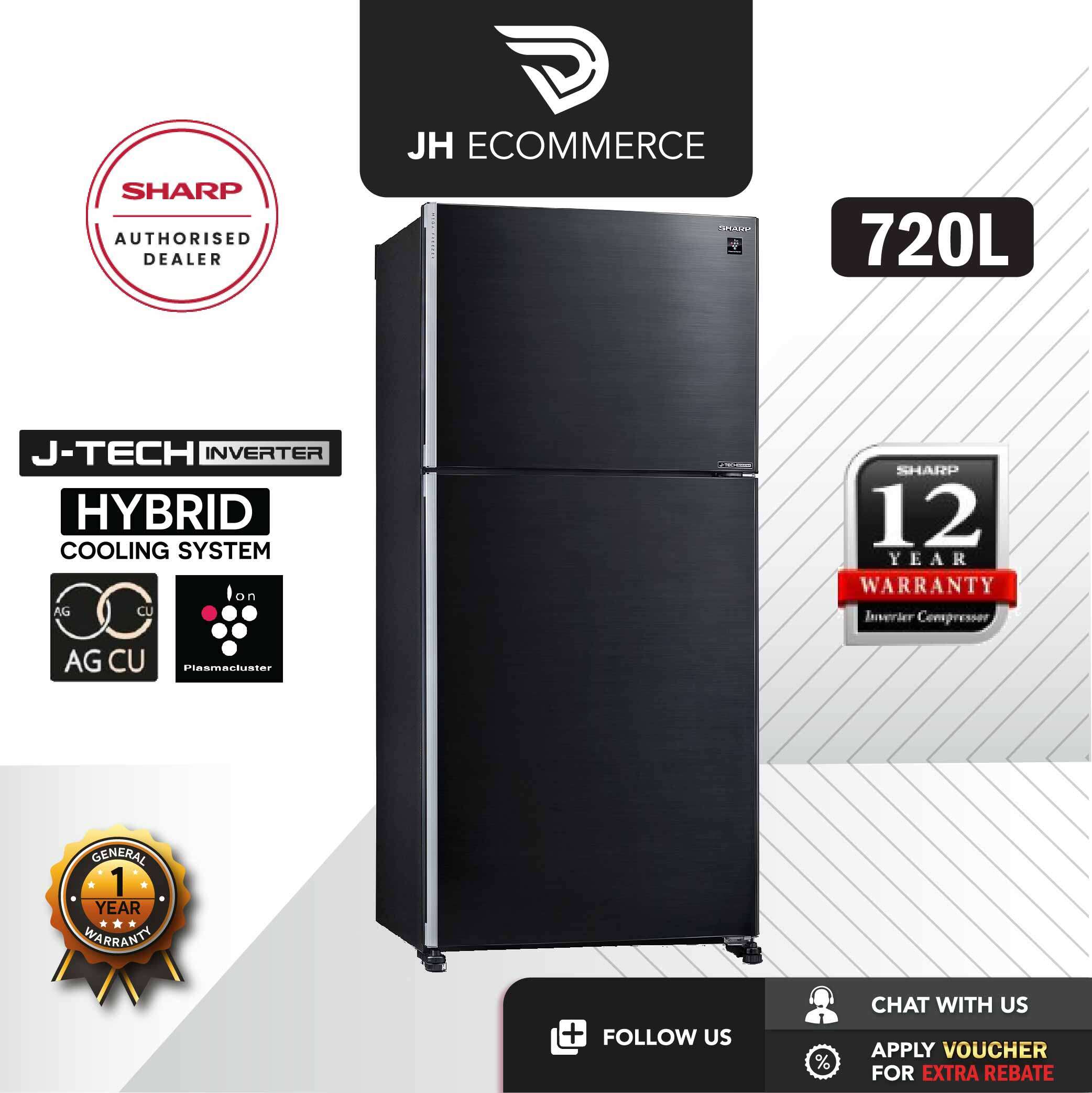 Sharp 720L JTech InverterPelican Refrigerator SJP801MFMS (New
